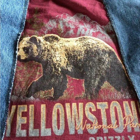 JuJu gear denim patchwork skirt - Picture 5 of 11